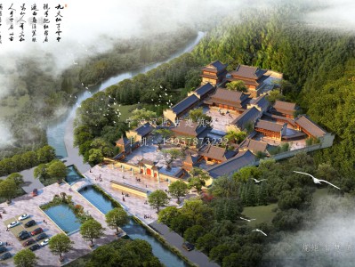 揭西资教寺总体建筑规划方案图